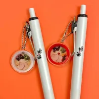 【多山文具オリジナル】Light the Town　我馬　ユニボールワン＆チャーム　uni-ball one　黒　0.5mm　広島県　ご当地　赤うま　白うま　ラーメン