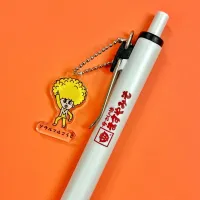 【多山文具オリジナル】Light the Town　ますやみそ　ユニボールワン＆チャーム　uni-ball one　黒　0.5mm　広島県　ご当地　ソウルフルこうじ